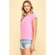 Women's Short Sleeve - Basic Solid Ribbed Top -  - Cultured Cloths Apparel