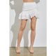 Women's Skirts - Ruffle Mini Skirt - White - Cultured Cloths Apparel