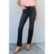 Denim - Judy Blue Amber Full Size High Waist Slim Bootcut Jeans - Black - Cultured Cloths Apparel