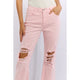 Denim - RISEN Miley Full Size Distressed Ankle Flare Jeans -  - Cultured Cloths Apparel
