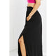 Skirts - Zenana It's My Time Full Size Side Scoop Scrunch Skirt in Black -  - Cultured Cloths Apparel