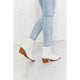 Shoes - MMShoes Love the Journey Stacked Heel Chelsea Boot in White -  - Cultured Cloths Apparel