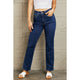 Denim - Judy Blue Kailee Full Size Tummy Control High Waisted Straight Jeans -  - Cultured Cloths Apparel