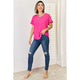Women's Short Sleeve - Zenana V-Neck Rolled Short Sleeve T-Shirt -  - Cultured Cloths Apparel