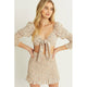 Women's Dresses - Woven Print Skirt & Crop Top Set - Cream - Cultured Cloths Apparel