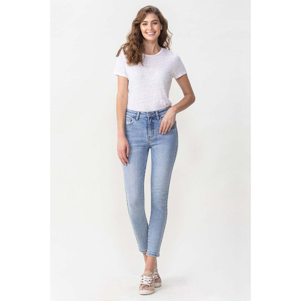 Denim - Lovervet Full Size Talia High Rise Crop Skinny Jeans -  - Cultured Cloths Apparel