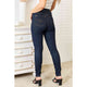 Denim - Judy Blue Full Size High Waist Pocket Embroidered Skinny Jeans -  - Cultured Cloths Apparel