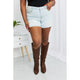Women's Shorts - Judy Blue Full Size Contrast Stitching Denim Shorts with Pockets -  - Cultured Cloths Apparel