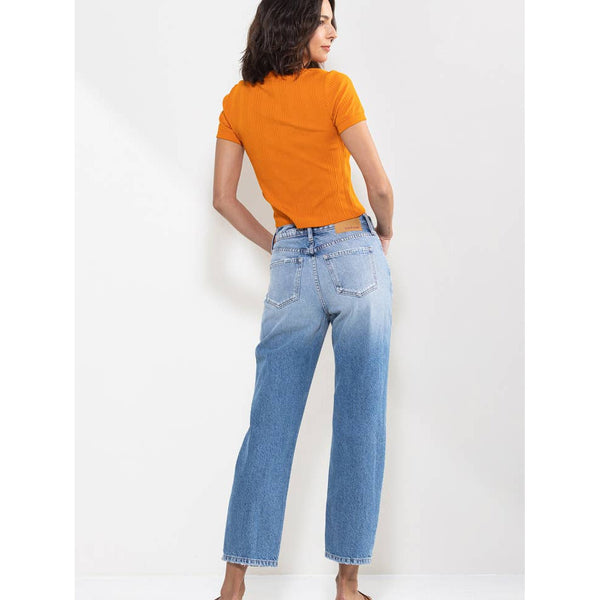 Denim - SneakPeek High Rise Straight Jeans in Vintage Light Wash -  - Cultured Cloths Apparel