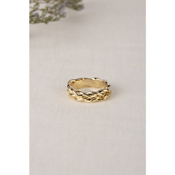  - Chain ring   gold -  - Cultured Cloths Apparel