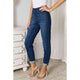 Denim - Judy Blue Full Size Skinny Cropped Jeans -  - Cultured Cloths Apparel
