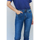 Denim - Judy Blue Aila Short Full Size Mid Rise Cropped Relax Fit Jeans -  - Cultured Cloths Apparel