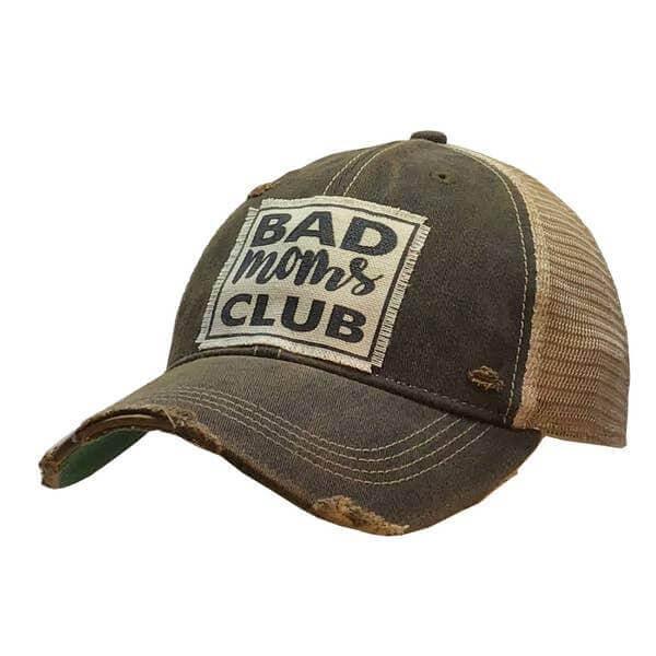 Accessories, Hats - Bad Moms Club Distressed Trucker Cap -  - Cultured Cloths Apparel
