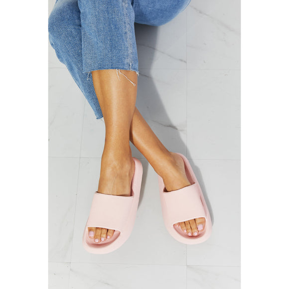 Shoes - MMShoes Arms Around Me Open Toe Slide in Pink -  - Cultured Cloths Apparel