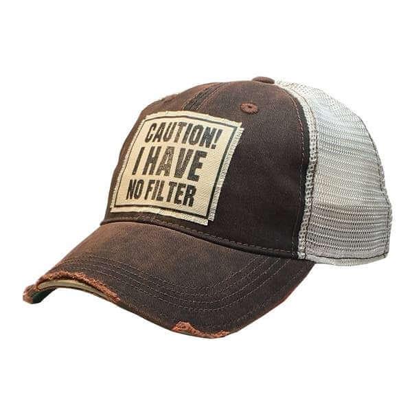 Accessories, Hats - Caution! I Have No Filter Distressed -  - Cultured Cloths Apparel