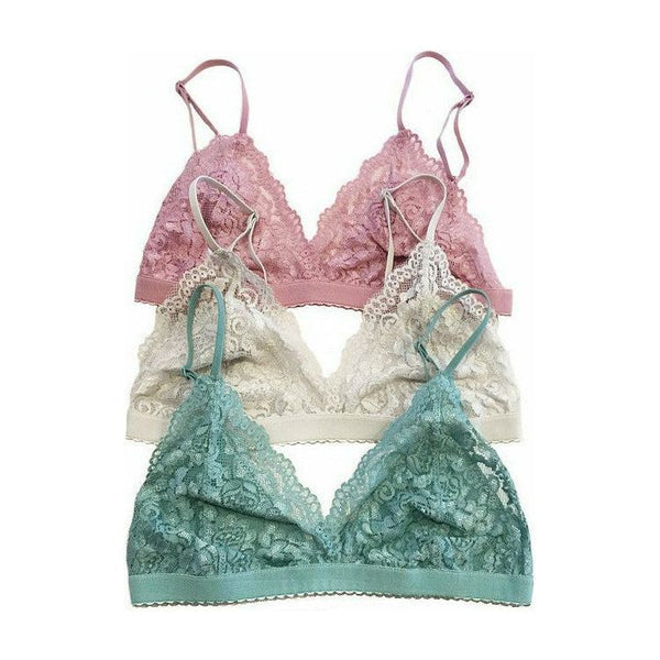 Bralettes - Lace Triangle Bralette -  - Cultured Cloths Apparel
