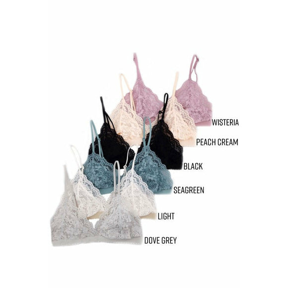 Undergarments - Lace Triangle Bralette -  - Cultured Cloths Apparel