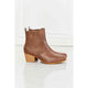 Shoes - MMShoes Love the Journey Stacked Heel Chelsea Boot in Chestnut -  - Cultured Cloths Apparel
