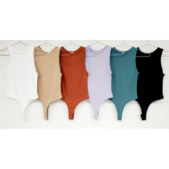 Athleisure - Ribbed Muscle Tank Bodysuit -  - Cultured Cloths Apparel
