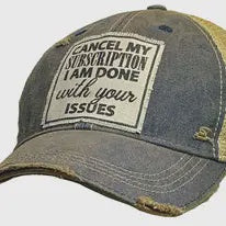 Baseball Hats - Cancel My Subscription I'M Done.....Trucker Hat Baseball Cap -  - Cultured Cloths Apparel