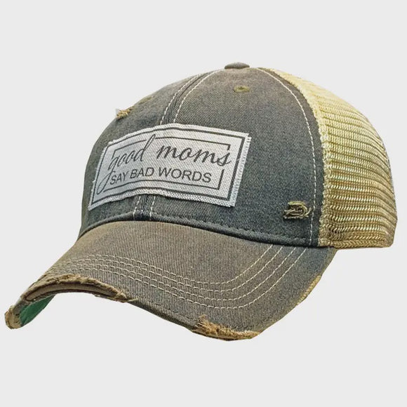 Baseball Hats - Good Moms Say Bad Words Trucker Hat Baseball Cap -  - Cultured Cloths Apparel