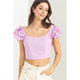 Women's Sleeveless - Almost Love Sleeveless Crop Top - Lavender - Cultured Cloths Apparel