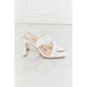 Shoes - MMShoes In Love Double Braided Block Heel Sandal in White -  - Cultured Cloths Apparel