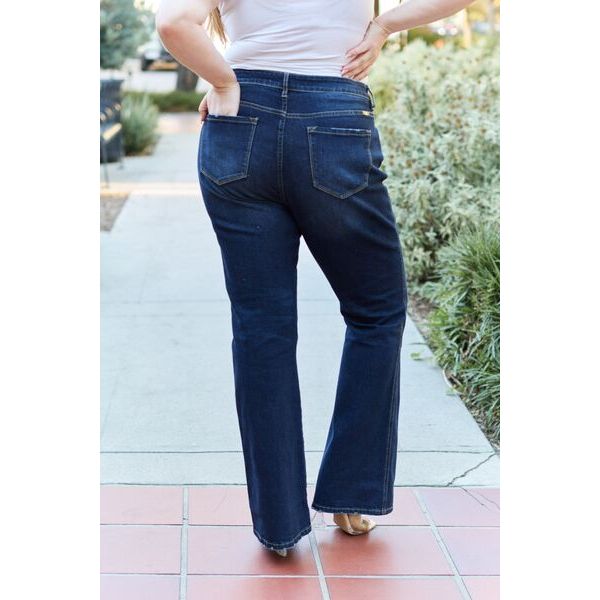 Denim - Kancan Full Size Slim Bootcut Jeans -  - Cultured Cloths Apparel