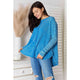Women's Long Sleeve - Zenana Center Seam Waffle-Knit Top -  - Cultured Cloths Apparel