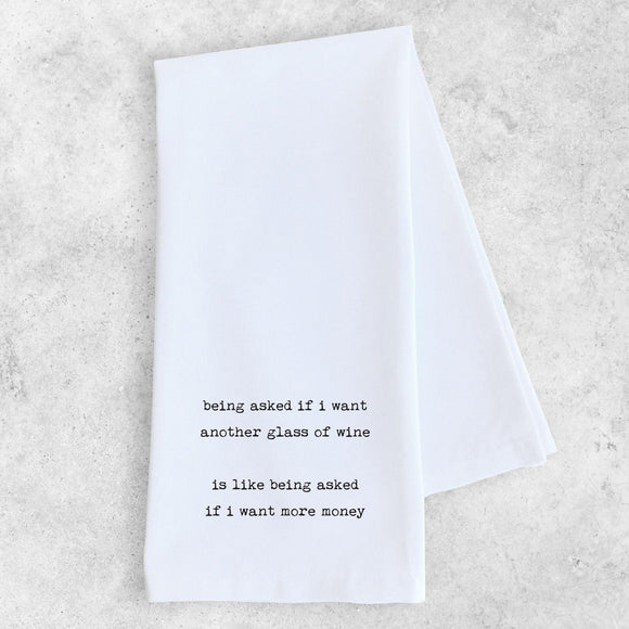 Gifts - Another Glass of Wine - Tea Towel -  - Cultured Cloths Apparel