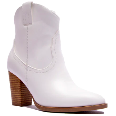Shoes - Qupid Pointed Toe Cowboy Booties -  - Cultured Cloths Apparel