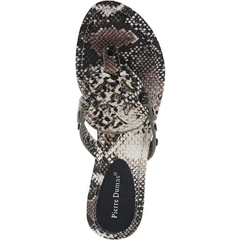 Shoes - Cutout Medallion Thong Sandals - Snake - Cultured Cloths Apparel