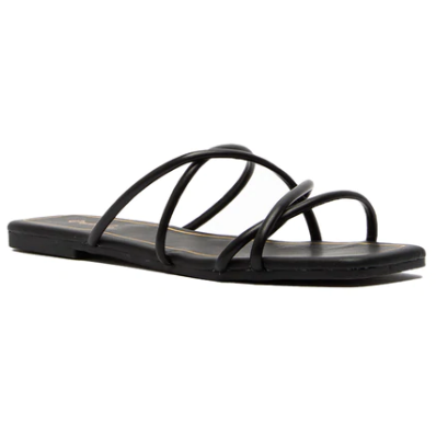 Shoes - QUPID Flashy Strappy Slide Sandal -  - Cultured Cloths Apparel