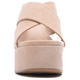 Shoes - Qupid Evie Warm Taupe X Band Sandal Platform -  - Cultured Cloths Apparel