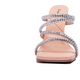 Shoes - Qupid Gleaming Clear Crystal Strappy Sandal Pump -  - Cultured Cloths Apparel