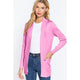 Outerwear - ACTIVE BASIC Ribbed Trim Open Front Cardigan -  - Cultured Cloths Apparel