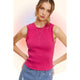 Women's Sleeveless - Stretchy Ribbed Fabric Spring Summer Sleeveless Top -  - Cultured Cloths Apparel