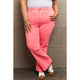 Denim - RISEN Kenya Full Size High Waist Side Twill Straight Jeans -  - Cultured Cloths Apparel