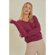 Women's Sweaters - The Stella Sweater - Sangria - Cultured Cloths Apparel