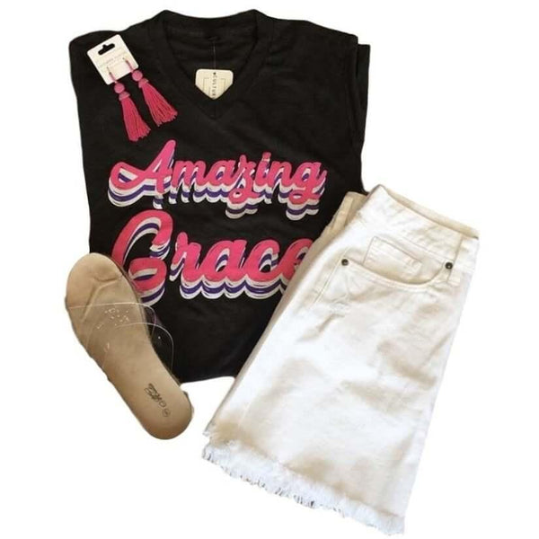 Graphic T-Shirts - Amazin Grace Neon Graphic T-Shirt -  - Cultured Cloths Apparel
