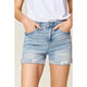 Women's Shorts - Judy Blue Full Size High Waist Rolled Denim Shorts -  - Cultured Cloths Apparel