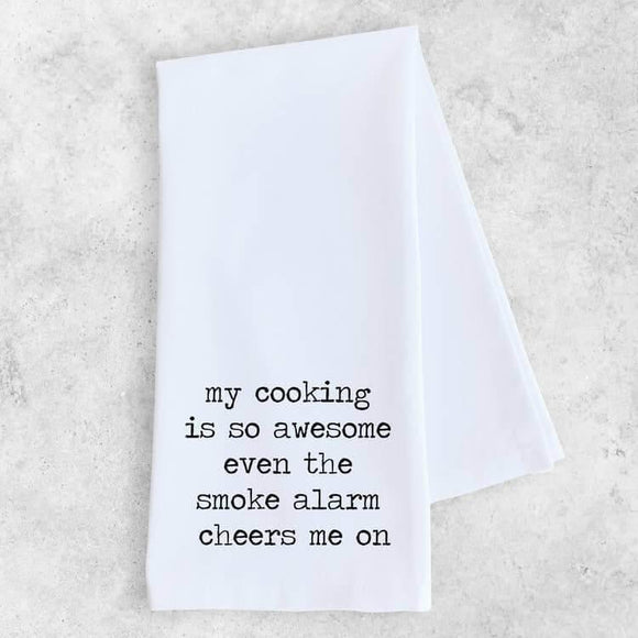 Gifts - Devenie Designs - My Cooking Is So Awesome - Tea Towel -  - Cultured Cloths Apparel