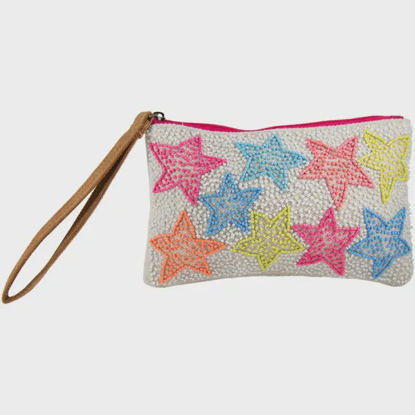 Handbags - Star Beaded Wristlet -  - Cultured Cloths Apparel