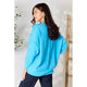 Women's Long Sleeve - Zenana Round Neck Long Sleeve Sweater with Pocket -  - Cultured Cloths Apparel