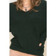 Women's Sweaters - Ultra Soft & Cute V- Neck Sweater - Hunter Green - Cultured Cloths Apparel