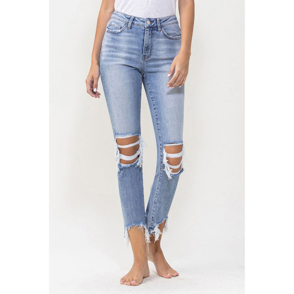 Denim - Lovervet Full Size Courtney Super High Rise Kick Flare Jeans - Medium - Cultured Cloths Apparel
