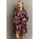 Women's Dresses - Hailey & Co Colorful Minds Floral Printed Mini Dress -  - Cultured Cloths Apparel