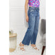 Denim - Kancan Full Size Melanie Crop Wide Leg Jeans -  - Cultured Cloths Apparel