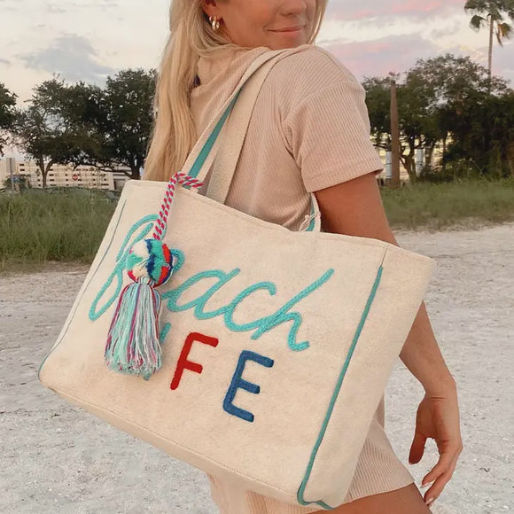 Accessories, Bags - Beach Life Tote Bag -  - Cultured Cloths Apparel