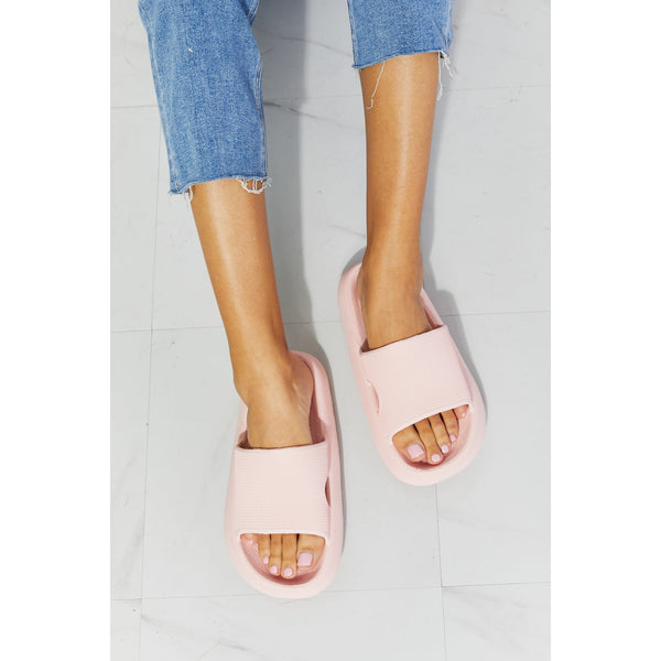 Shoes - MMShoes Arms Around Me Open Toe Slide in Pink - Blush Pink - Cultured Cloths Apparel
